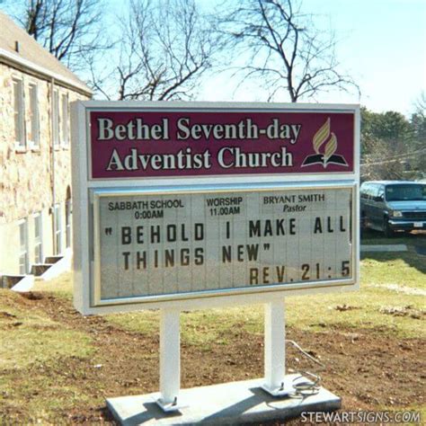 Church Sign For Bethel Seventh Day Adventist Church Va