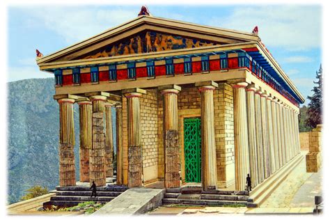 Apollo Temple Delphi Reconstruction | Delphi | Pictures | Greece in ...