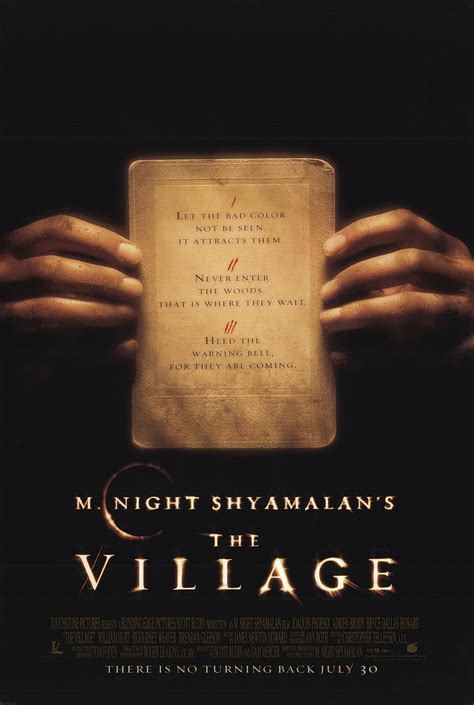 The Village Movie Poster 2 Sided Original Final 27x40 M Night
