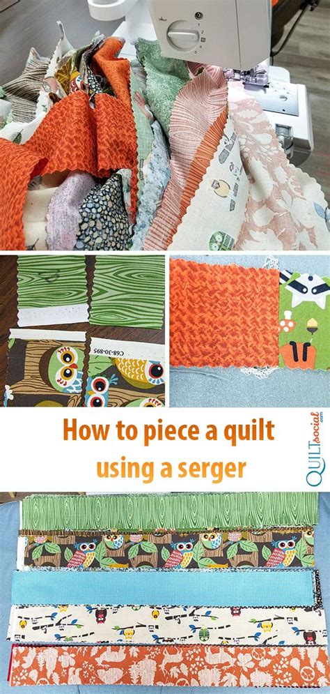 How To Piece A Quilt Using A Serger Serger Sewing Projects Serger