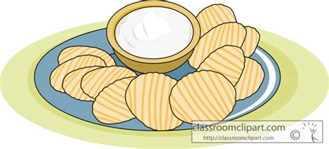 Clipart Of Chips And Dip