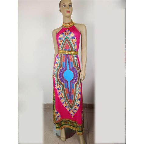 2016 Summer Mordern Long African Print Dresses For Women Sexy
