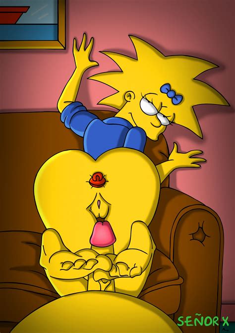 Rule 34 Ass Clothes Color Female Footjob Human Indoors Insertion Looking Back Maggie Simpson