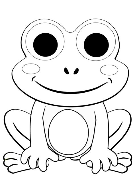Printable Cute Frog Coloring Pages Worksheetpedia