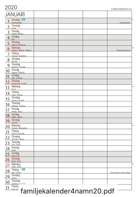 Gratis utskrivbara almanackor / kalendrar som alla är. Skriv Ut Kalender För 2020 - Iweky