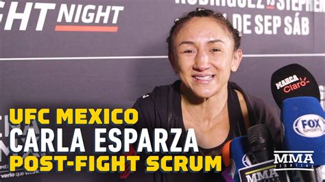 Ufc Mexico Carla Esparza Reveals Fan Poured Beer On Her It Made Me