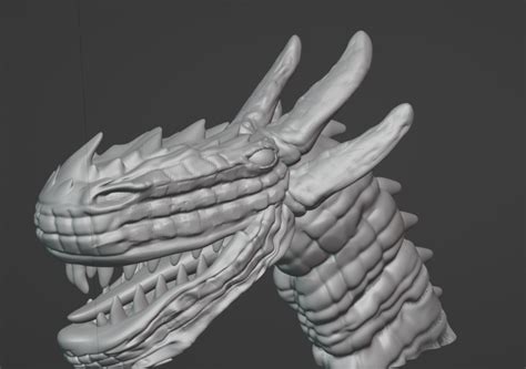 Dragon Head 3d Model Cgtrader