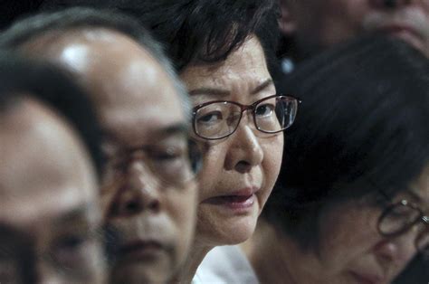 Hong Kong Leader Rebuked At Town Hall Over Protests The Spokesman Review