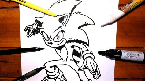 Como Dibujar A Sonic La Pelicula Facil