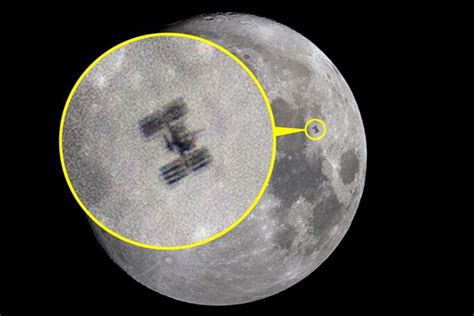 Incredible Photos Capture Moment International Space Station Whizzes Past The Moon At Mph