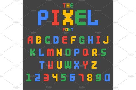 285 5 fun and useful projects to admire or tackle for the new year. Pixel retro font video computer game design 8 bit letters ...