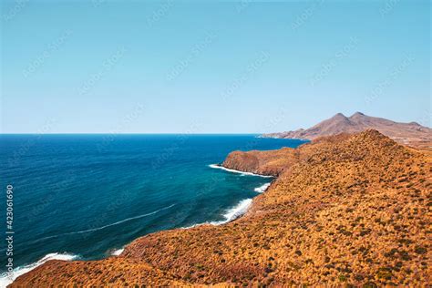 Viewpoint Of The Ocean And Desert Mountains From La Amatista In Las Negras Cabo De Gata Njar