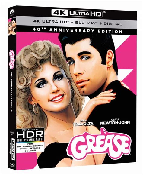 Grease 40th Anniversary Edition 4k Blu Ray And Dvd Release Details
