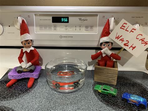 Elf Car Wash Elf The Elf Elf On The Shelf