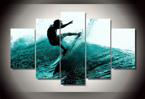 No kit is required, as the thick get inspired with the creative canvas print ideas on our blog and discover many great ways to bring your. 5 Pieces Canvas Prints Ocean Man Surfing painting Wall Art ...