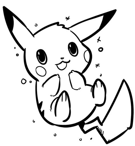 Cute Baby Pikachu Coloring Page Anime Coloring Pages Images And