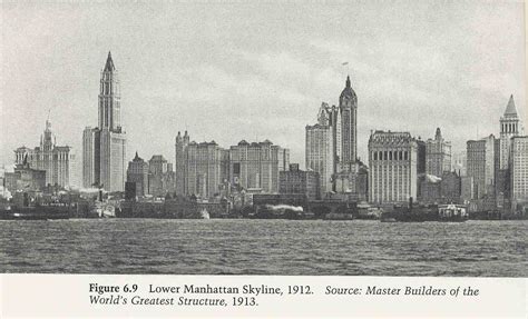 Lower Manhattan Skyline 1912 New York Skyline Scenic Skyline