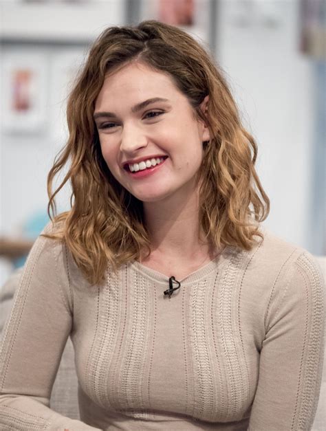 Lily james once said in an interview that what made her jump the role in darkest hour is that it does not involve a love story and settling down with a man. Lily James - 'Lorraine' TV Show in London, 2/1/2016 ...