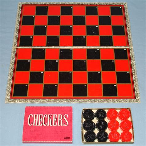 1960 Whitman Plastic Checkers Game Checkerboard 4708100 Vintagetoys