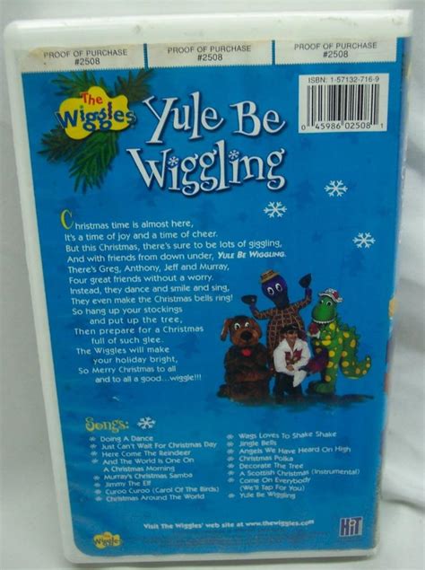 The Wiggles Yule Be Wiggling Christmas Vhs Video 2002 45986025081 Ebay