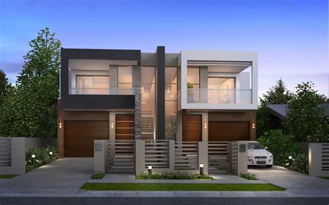 Contemporary Duplex Designs House Plan Ideas