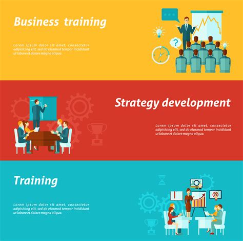 Business Training Banners 435365 Vector Art At Vecteezy