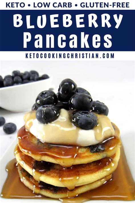 Keto Blueberry Pancakes Gluten Free Keto Cooking Christian
