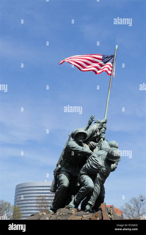 Marine Corps War Memorial Stock Photo Alamy