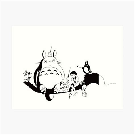 Totoro Art Prints Redbubble