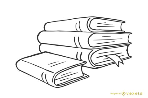 Stack Of Books Illustraton Vector Download