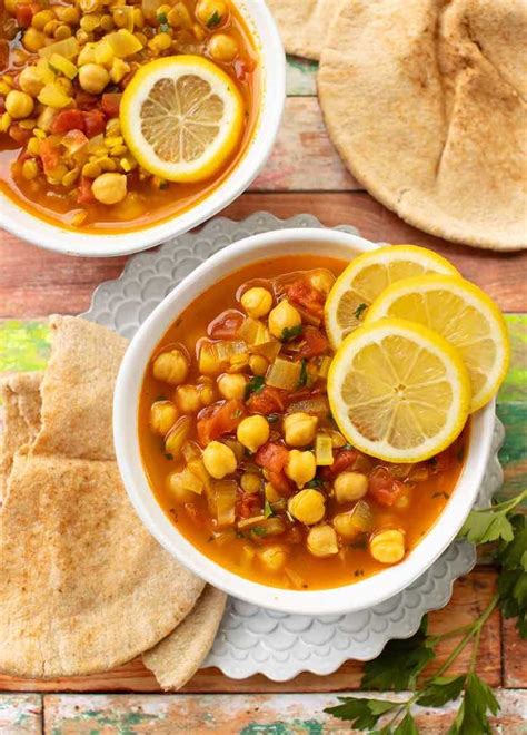 Moroccan Lentil And Chickpea Soup Harira