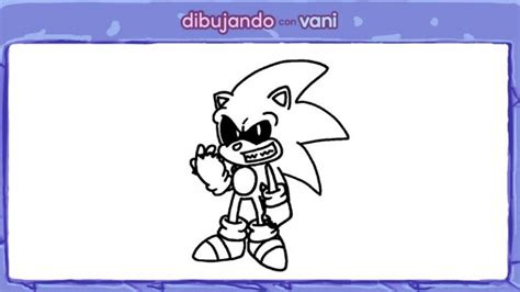 Sonic Exe Kawaii Para Colorear Dibujando Con Vani