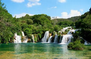 Image result for images of waterfalls between mountains