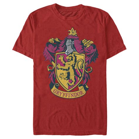 Mens Harry Potter Gryffindor Ornate Crest T Shirt Fifth Sun