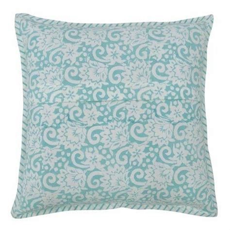 100 cotton floral hand block printed cushion cover size 16 x 16 inch at rs 130 piece in jaipur