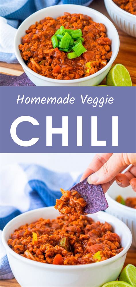 Moms Easy Vegan Chili Recipe 5 Ingredients Recipe Veggie Chili