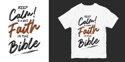 premium vector christian and religion quotes typography t shirt design poster keep calm and