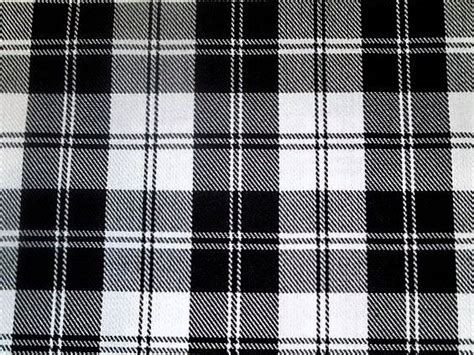 Menzies Black Plaid Tartan Sale By Yard Fabric~black And White Plaid