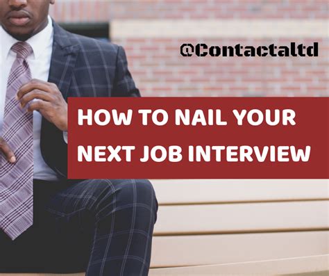 how to nail your next job interview