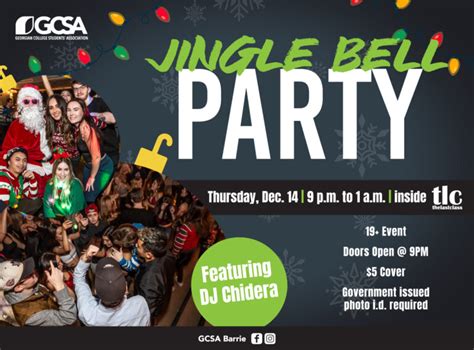 jingle bell party barrie event georgian college