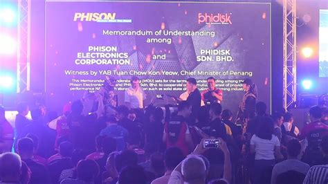 Level 8, symphony house block d13, pusat dagangan dana 1, jalan pju 1a/46, 47301 petaling jaya, selangor. MOU between Phison and Phidisk Sdn Bhd at The Elite ...