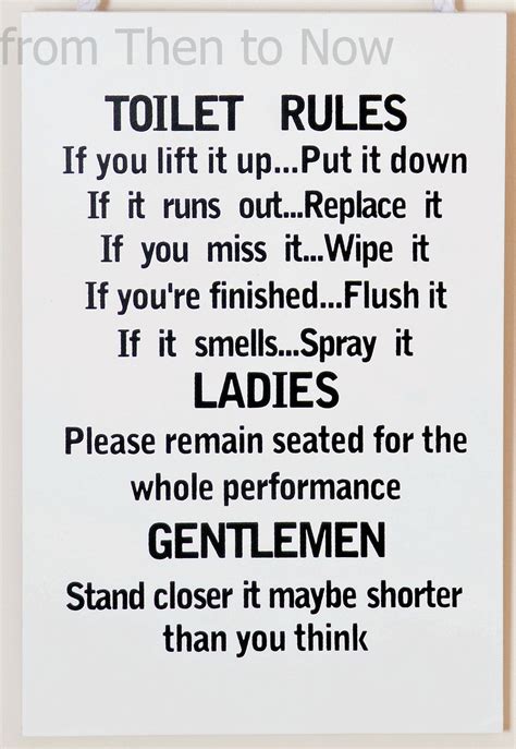 Bathroom Etiquette Funny Bathroom Signs For Work