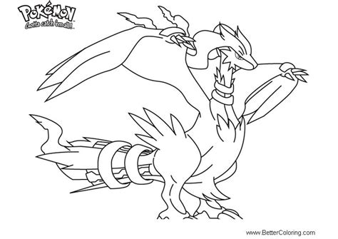 Pokemon Coloring Pages Reshiram Free Printable Coloring Pages