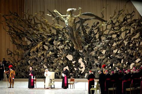 The Resurrection Popes Intriguingly Sinister Sculpture Lazer Horse