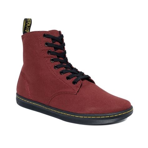 Lyst Dr Martens Alfie 6eye Canvas Boots In Red For Men