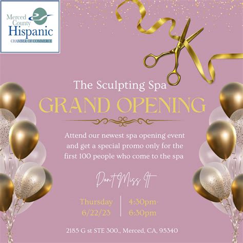The Sculpting Spa Grand Opening Ribbon Cutting Merced Hispanic