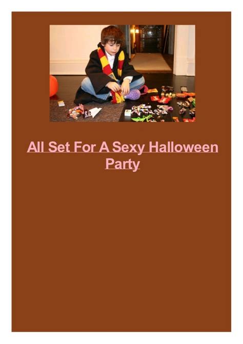 All Set For A Sexy Halloween Party