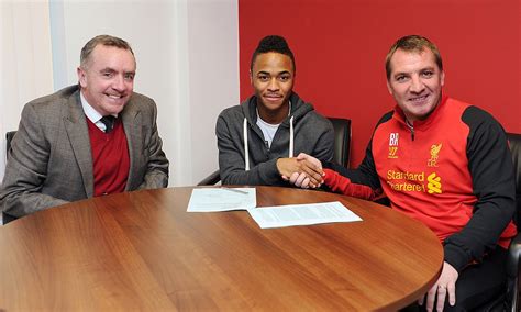 It is understood the new contract. Raheem Sterling signs new Liverpool contract | Daily Mail ...