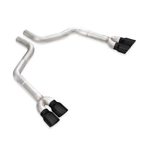 Stainless Works Challenger Muffler Delete Axle Back Exhaust With Black