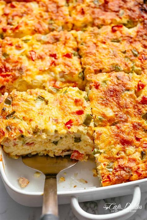Breakfast Casserole With Bacon Or Sausage In 2020 Breakfast Recipes